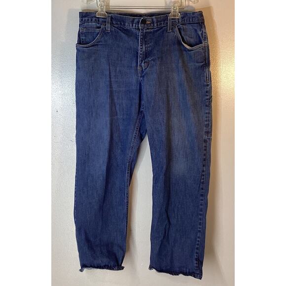 CRUDE FR RPS Fire Resistant Denim Carpenter Workwear Jeans 36x30 - Picture 1 of 8